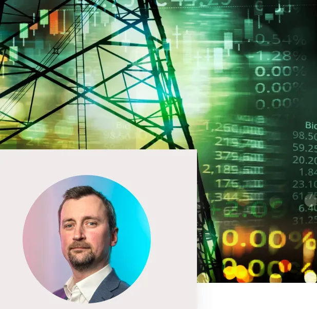 Retrato de Maurice Leonard, quien ha sido identificado como un experto en asuntos. Se sugiere una conexión entre la dirección estratégica, el cumplimiento normativo y el análisis de mercados complejos