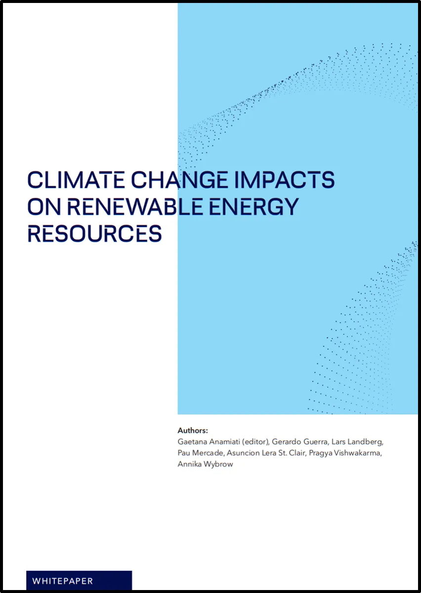 CLIMATE CHANGE IMPACTS ON RENEWABLE ENERGY RESOURCES