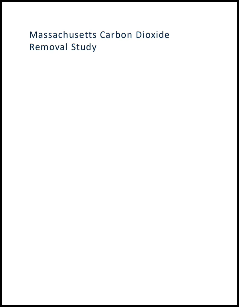 Massachusetts Carbon Dioxide Removal Study (Abril, 2026)