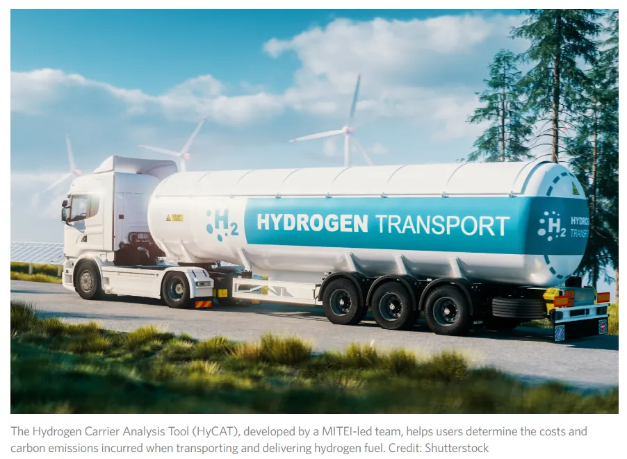 Concepto de transporte y almacenamiento de hidrógeno evaluado por herramienta HyCAT.
